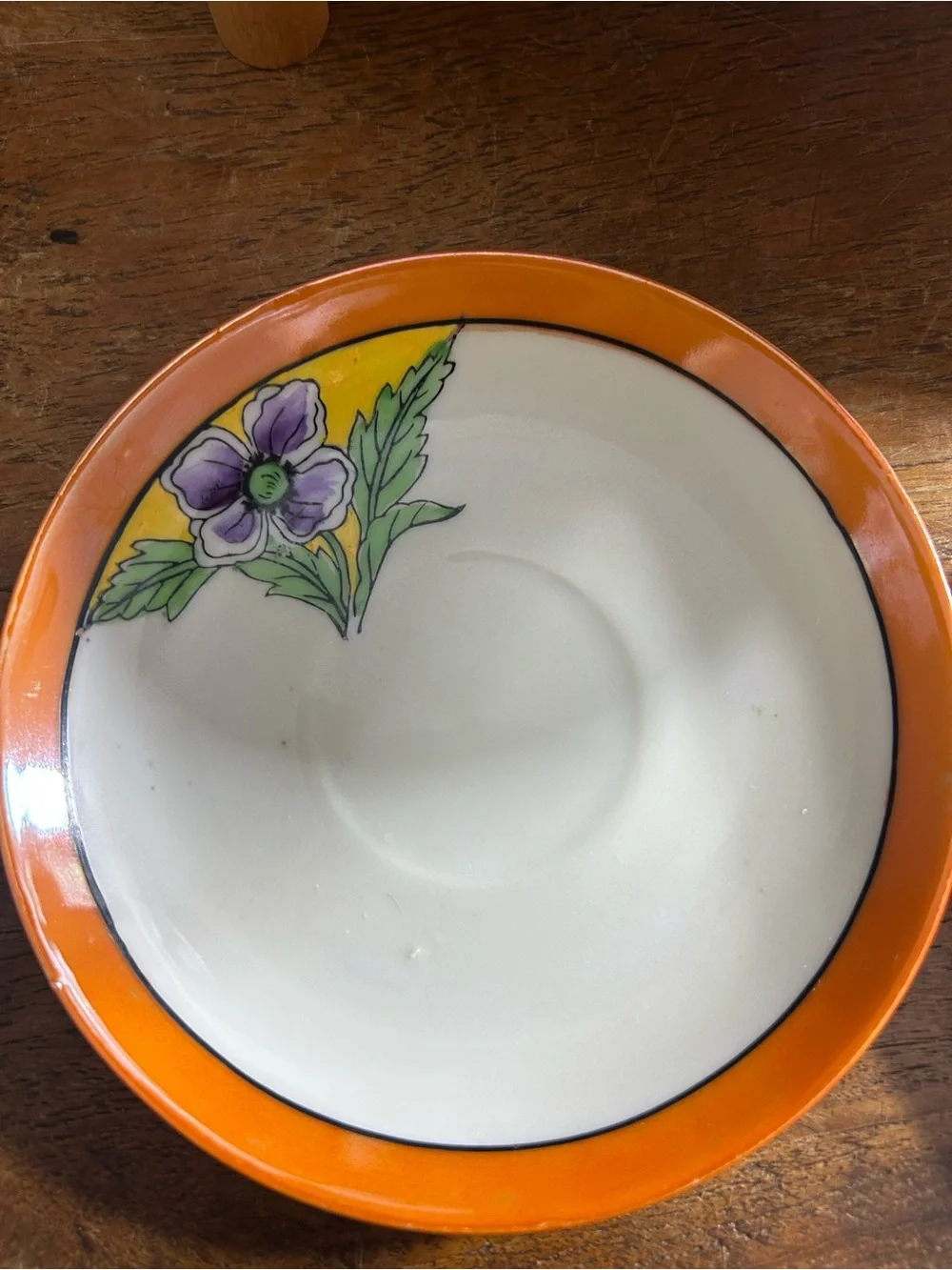 Vintage Chikatamachi By Noritake 6 Tea Cup Plates/ Set Made In Japan Hand Painte
